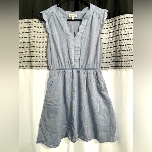 Monteau Light Denim Dress - Picture 1 of 3